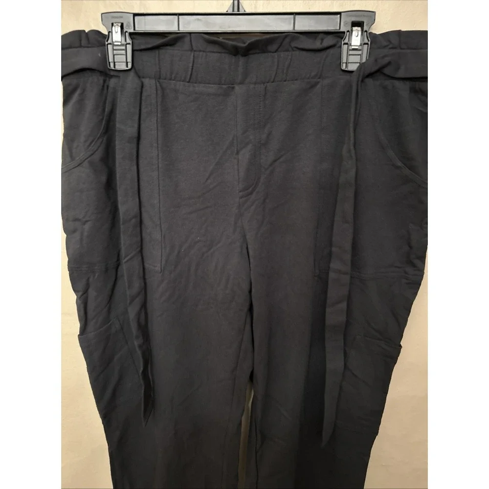 Anybody Medium Petite‎ Black Knit Paper bag Waist Pants
